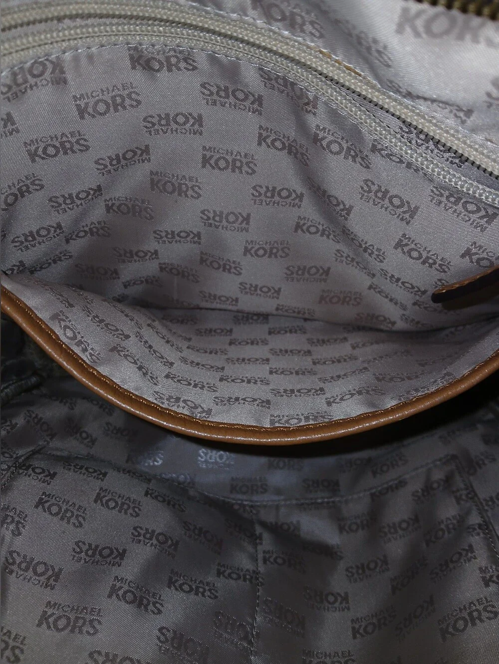 Michael Kors Brown Signature MK Backpack